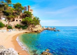 Leto 2024, letovanje - Španija - Hoteli: Pogled na plažu i zamak