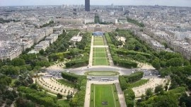 Pariz: Marsova polja (pogled sa Ajfelovog tornja)