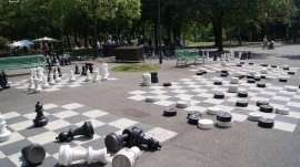 Ženeva: Šahovske figure Parc des Bastions