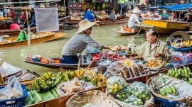 Bangkok: Pijaca na reci Cao Praja