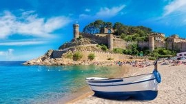 Tosa de Mar: Pogled na zamak Vila Vella