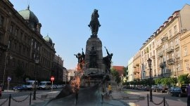 Krakov: Trg Matejki i spomenik bitke kod Grinvalda