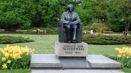 Varšava: Spomenik Ignacy Jan Paderewskiju