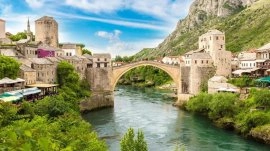 Mostar: Stari most i reka Neretva