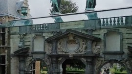 Antverpen: Statue rimskih bogova Merkur i Minerva - Rubensova kuća