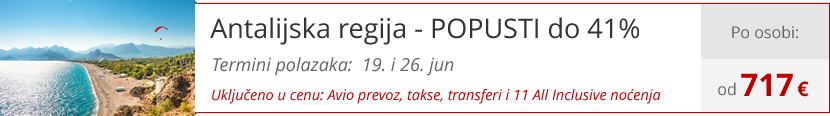 Leto 2025, letovanje - Antalijska regija