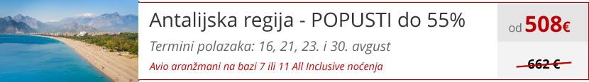 Leto 2025, letovanje - Antalijska regija