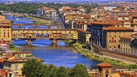 Firenca: Pogled na Ponte Vecchio