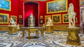 Firenca: Unutrašnojst galerije Uffizi