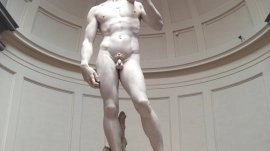 Firenca: Skupltura Davida u galeriji Akademije
