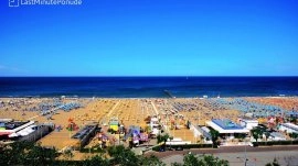 Rimini: Pogled na plažu