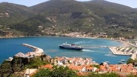 Skopelos: Pogled na luku