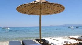 Pefkohori: Ležaljke odmah uz more