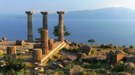 Lezbos: Ruševine hrama posvećenog boginji Atini