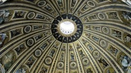 Rim: Unutrašnjost kupole bazilike Svetog Petra