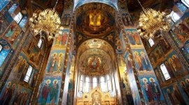 Sankt Peterburg: Unutrašnjost crkve Hristovog Vaskrsenja