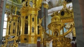 Sankt Peterburg: Unutrašnjost crkve Svetog Petra i Pavla
