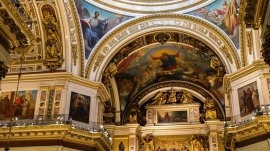 Sankt Peterburg: Unutrašnjost crkve Svetog Isaka