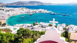 Mikonos: Pogled na Mikonos