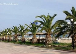 Leto 2024, letovanje - Nea Flogita - Apartmani: Zelenilo pored plaže