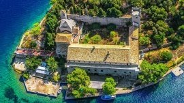 Mljet: Pogled na ostrvo Svete Marije