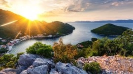 Mljet: Zalazak sunca