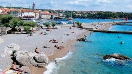 Krk: Porporela plaža