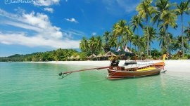 Koh Samui: Čamac na plaži