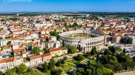 Pula: Pogled na grad