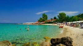 Afitos: Plaža