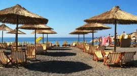 Bečići: Pogled na plažu