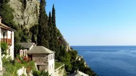 Atos: Pogled iz Manastira Dionizijat