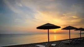 Kriopigi: Zalazak sunca