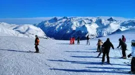 Alpe d'Huez: Skija&scaron;i