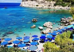 Leto 2026, letovanje - Rodos - Hoteli: Pogled na plažu