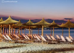 Leto 2025, letovanje - Polihrono - Apartmani: Plaža u sumrak