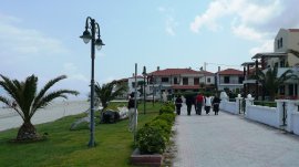 Pefkohori: Šetalište uz plažu