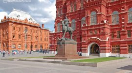 Moskva: Spomenik Maršal Zhukov