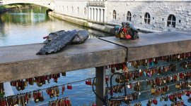 Ljubljana: Ljubavni katanci na Mesarskom mostu