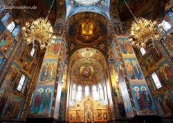 Prolećna putovanja - Sankt Peterburg - Hoteli: Unutrašnjost crkve Hristovog Vaskrsenja