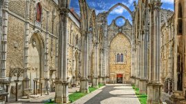 Lisabon: Ruševine manastira Konvento do Karmo