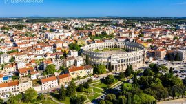 Pula: Pogled na grad