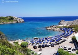 Leto 2025, letovanje - Rodos - Hoteli: Pogled na plažu